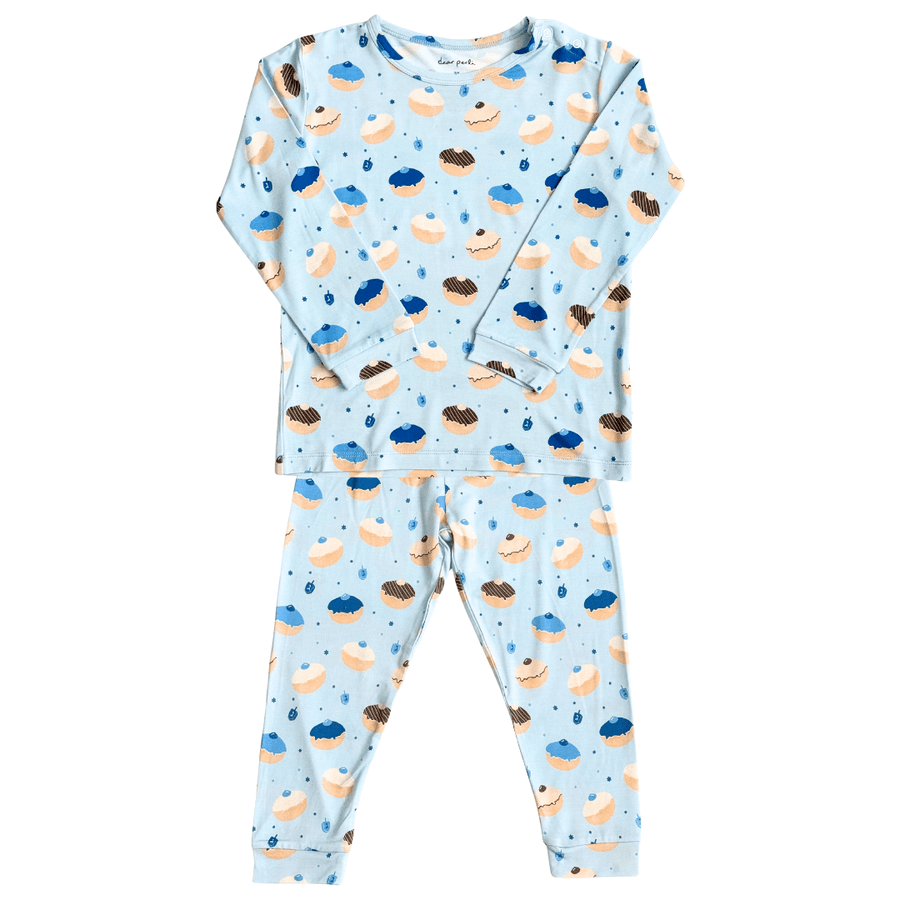 Toddler Pajama Set in Hanukkah Glaze - Dear Perli
