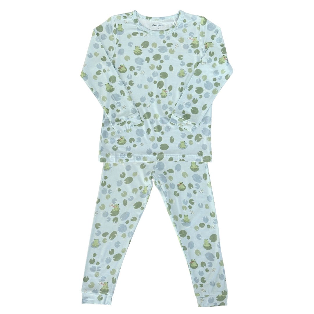 Toddler Pajama Set in Ribbits by the Pond - Dear Perli