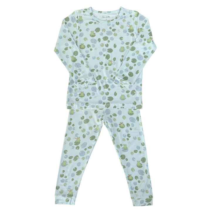 Toddler Pajama Set in Ribbits by the Pond - Dear Perli