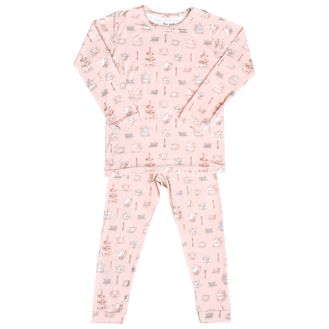 Toddler Pajama Set in Tea Time - Dear Perli