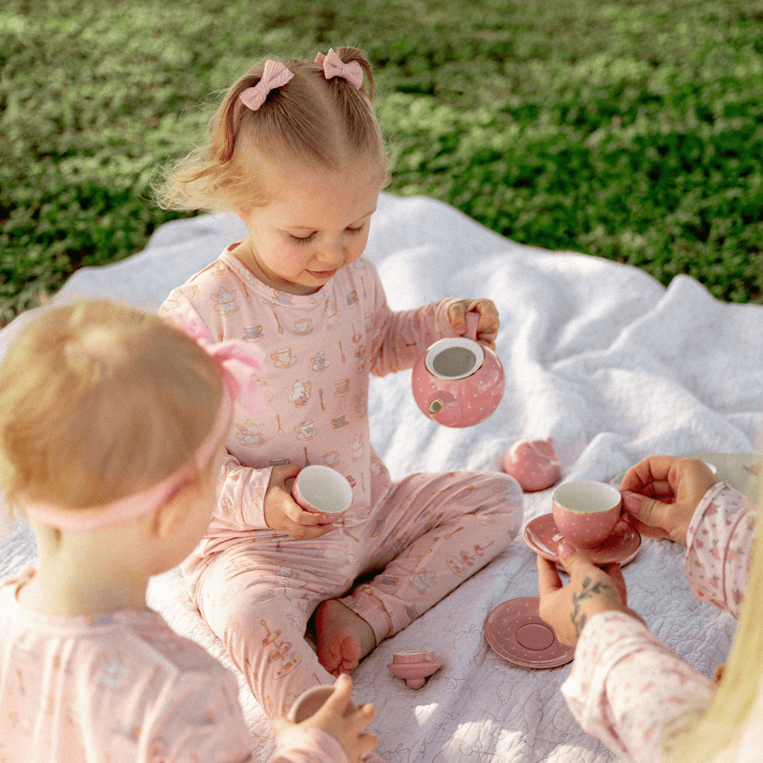 Toddler Pajama Set in Tea Time - Dear Perli