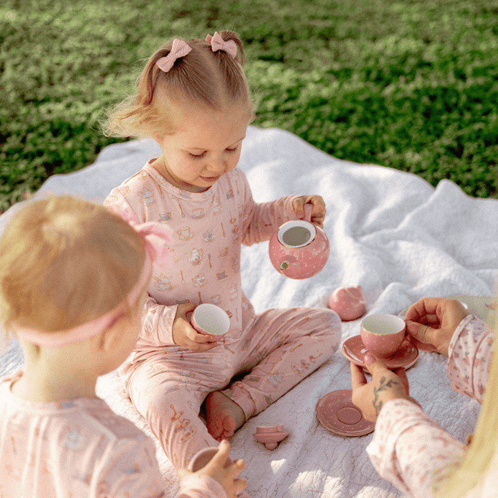 Toddler Pajama Set in Tea Time - Dear Perli