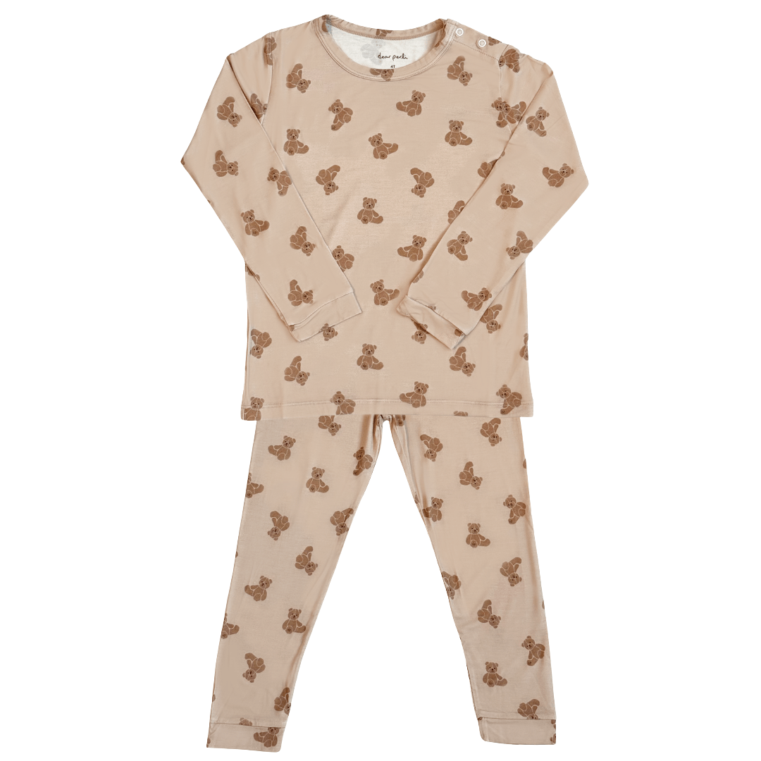 Toddler Pajama Set in Teddy Tales - Dear Perli