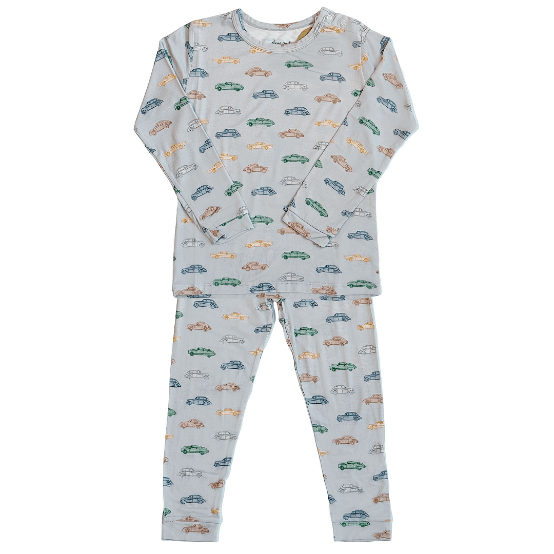 Toddler Pajama Set in Vintage Vroom - Dear Perli