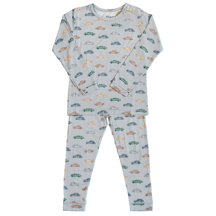 Toddler Pajama Set in Vintage Vroom - Dear Perli