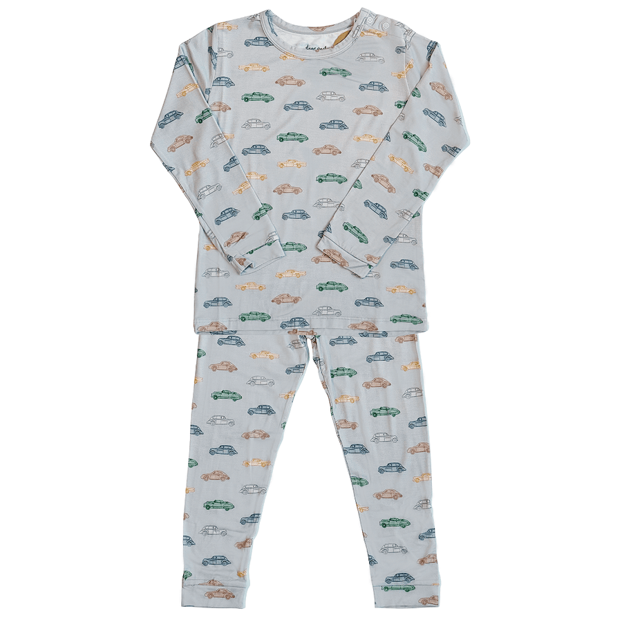 Toddler Pajama Set in Vintage Vroom - Dear Perli
