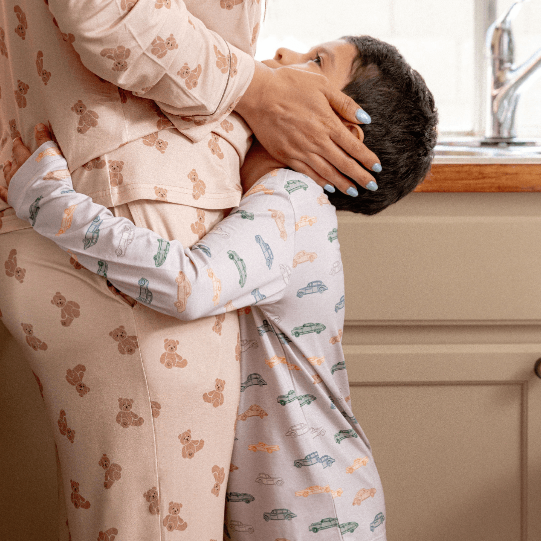 Toddler Pajama Set in Vintage Vroom - Dear Perli