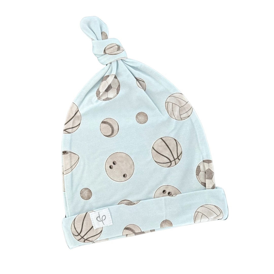 Top Knot Hat in Baby Ballers - Dear Perli