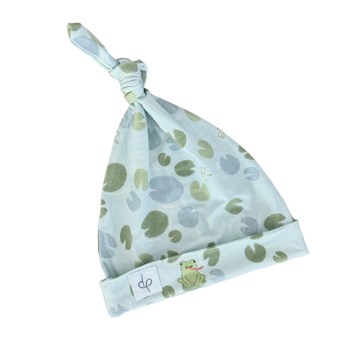 Top Knot Hat - Ribbits By The Pond - Dear Perli