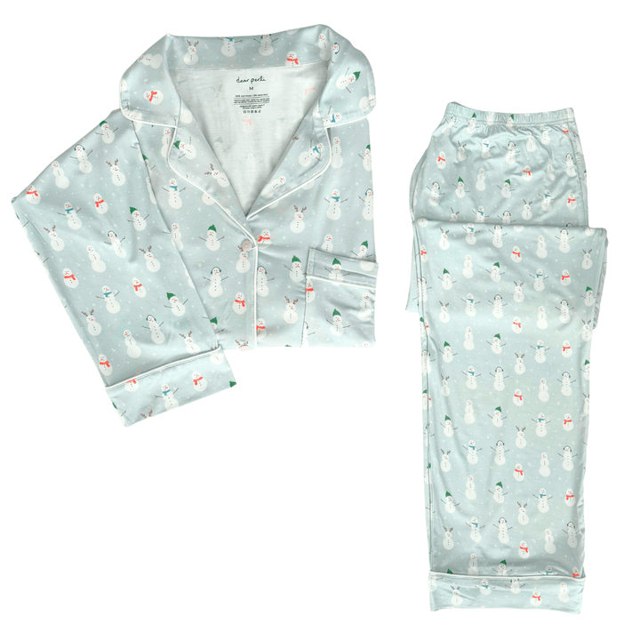 Women's Long Sleeve Pajama Set in Frosted Friends - Dear Perli