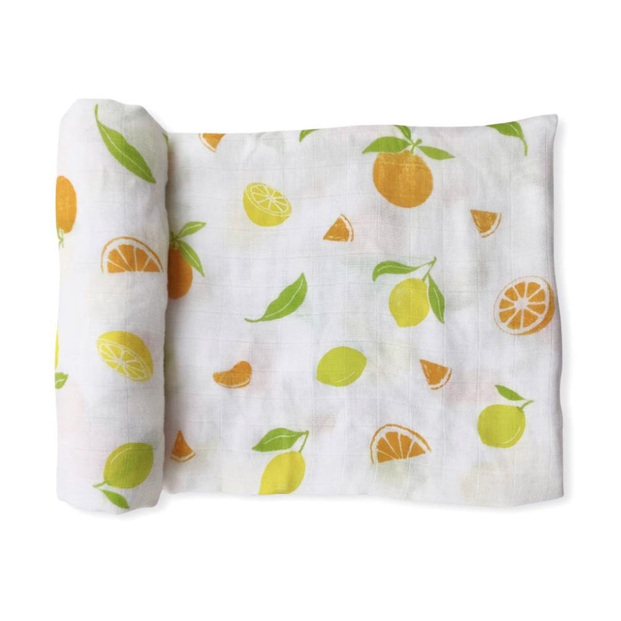 Bamboo Muslin Swaddle Blanket - Main Squeeze - Bundled Baby