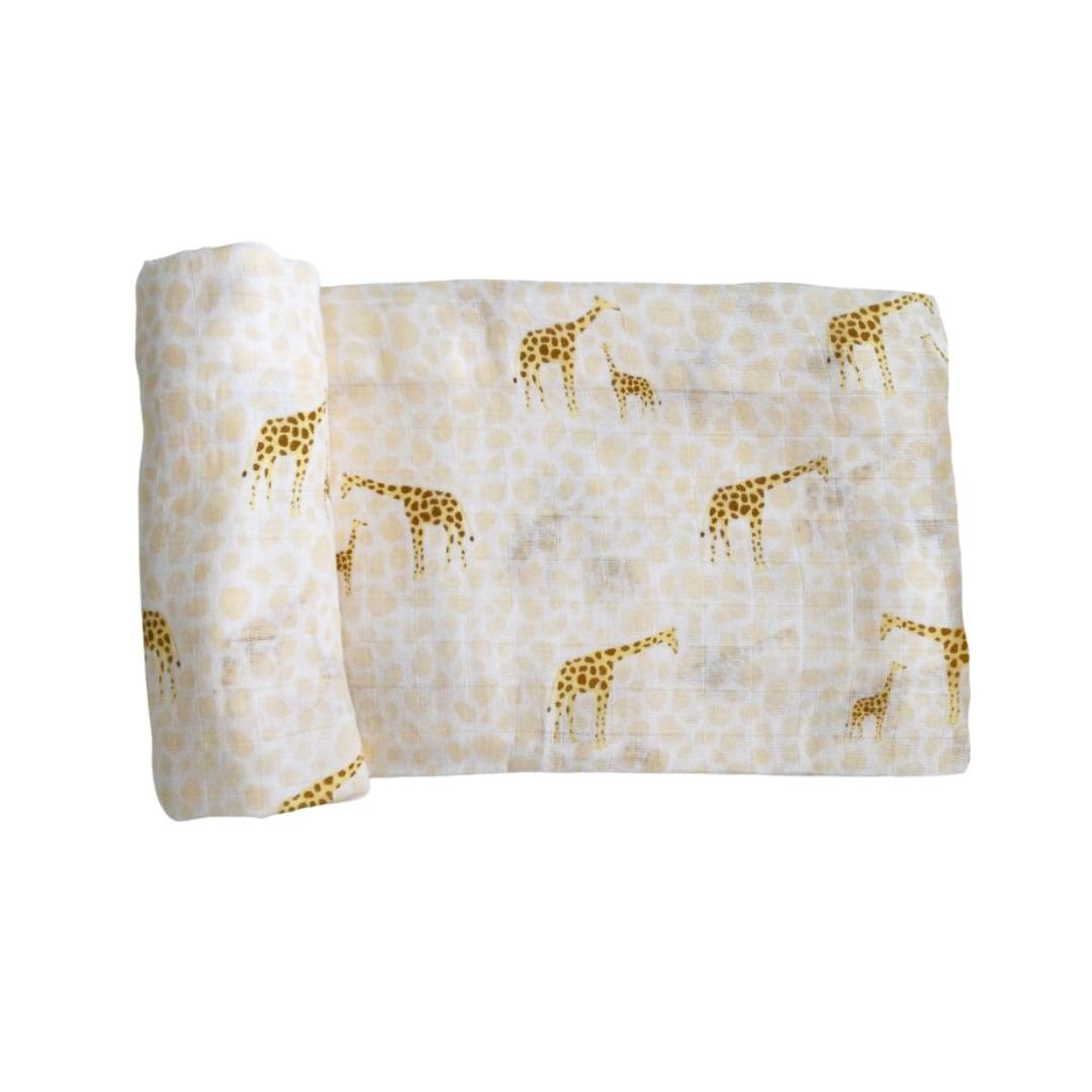 Bamboo Muslin Swaddle Blanket - Main Squeeze - Dear Perli
