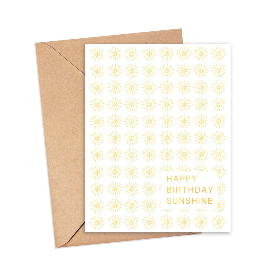 Happy Birthday Sunshine-Greeting Card - Bundled Baby