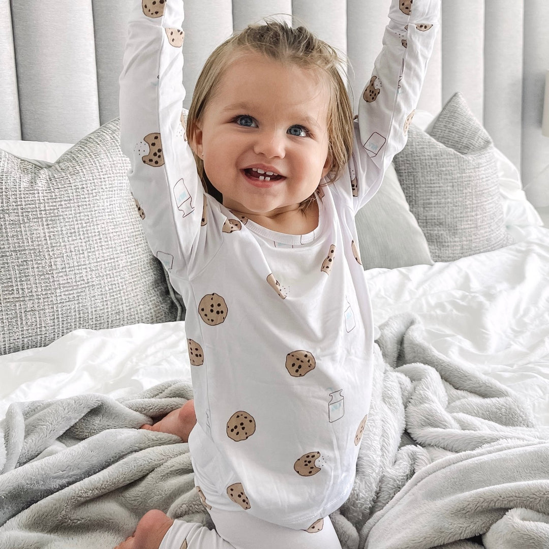 Long Sleeve Pajamas Two Piece- Cookie Craze - Bundled Baby
