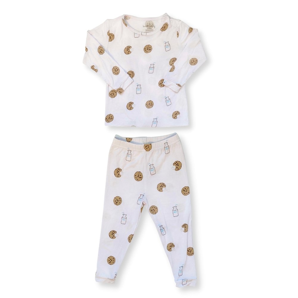 Long Sleeve Pajamas Two Piece- Cookie Craze - Bundled Baby