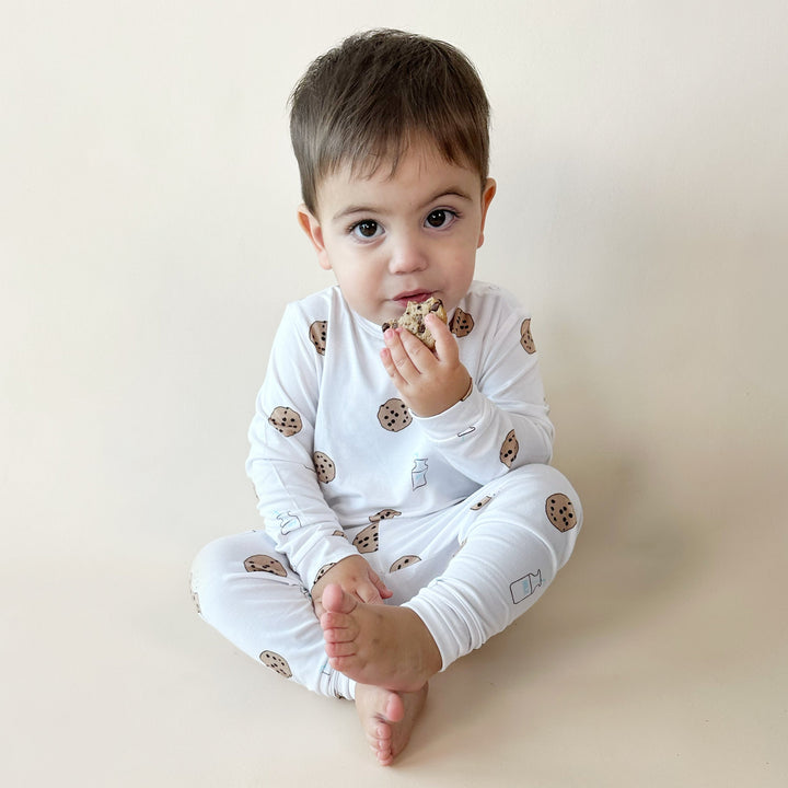 Long Sleeve Pajamas Two-Piece Set- Cookie Craze - Bundled Baby