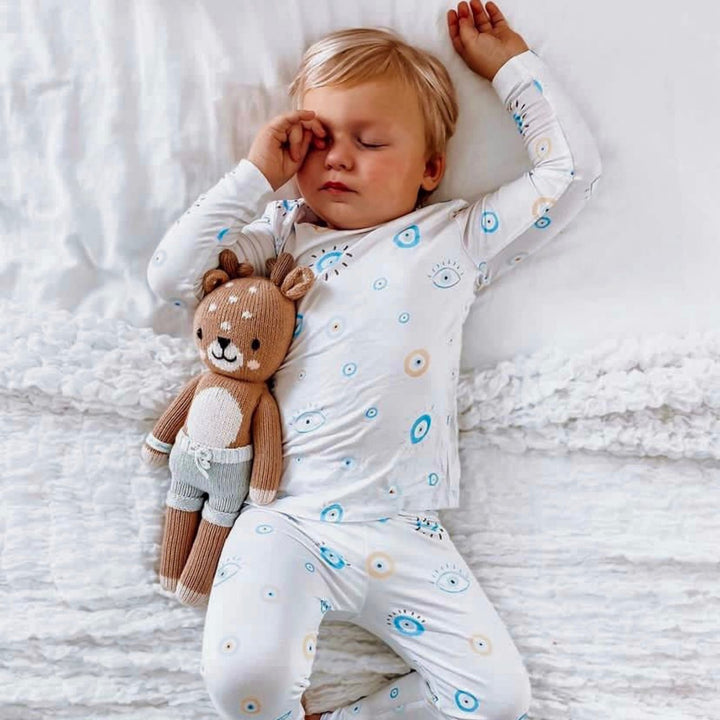 Long Sleeve Pajamas Two-Piece Set- Eye See You - Bundled Baby
