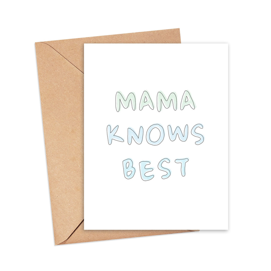 Mama Knows Best-Greeting Card - Bundled Baby