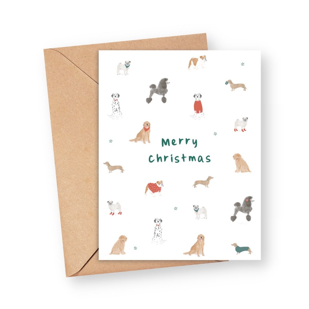 Merry Christmas-Greeting Card - Bundled Baby