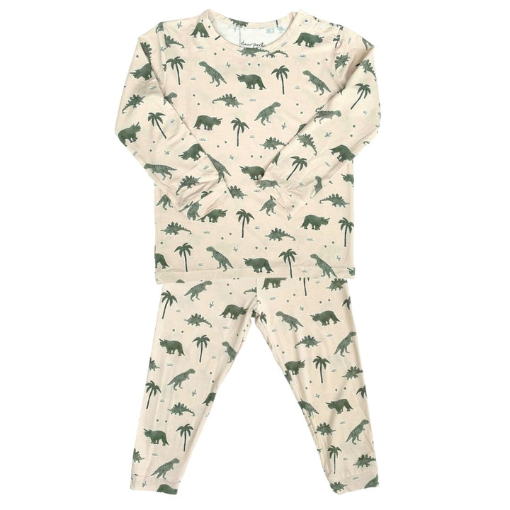 Toddler Pajama Set in Dino-Snores - Dear Perli