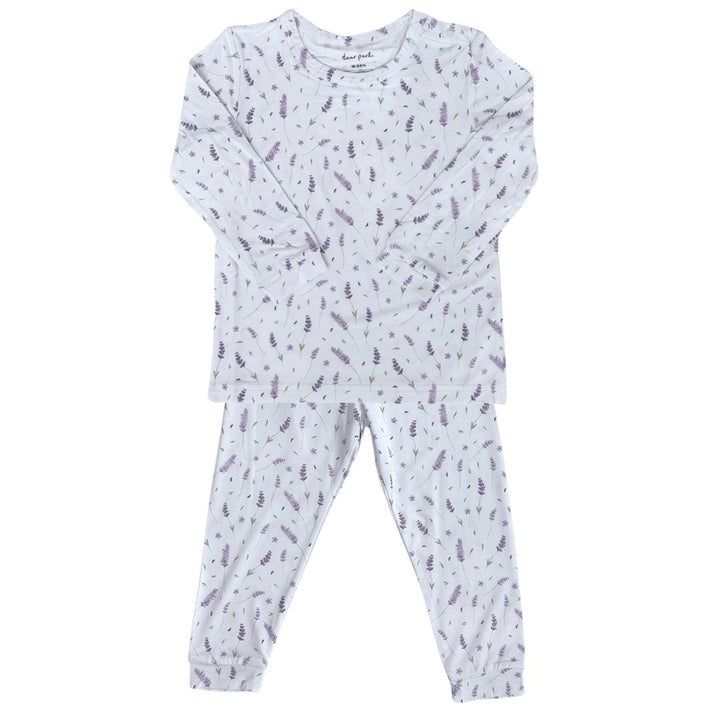 Toddler Pajama Set in French Lavender - Dear Perli