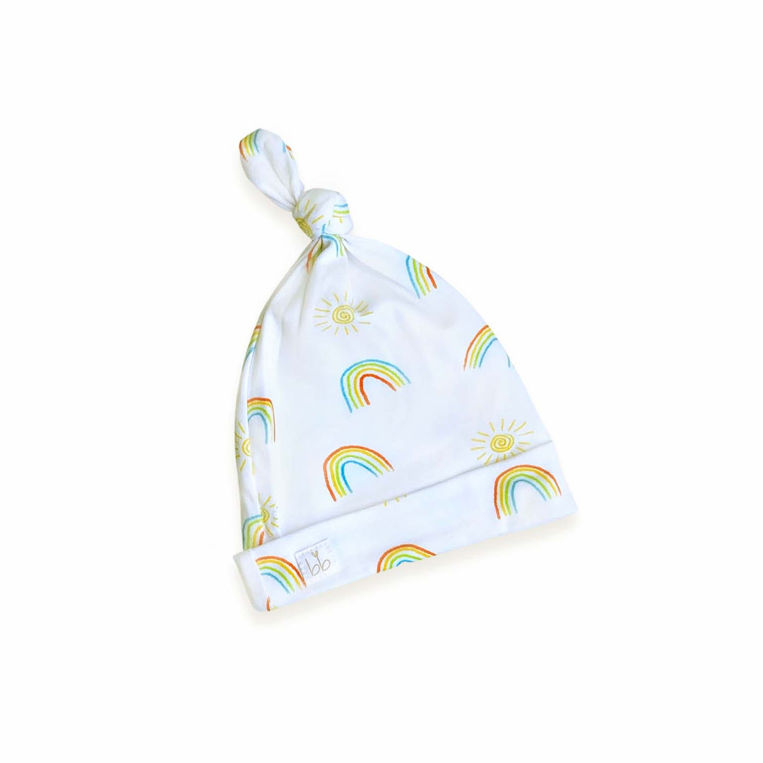 Top Knot Hat - Over the Rainbow - Bundled Baby